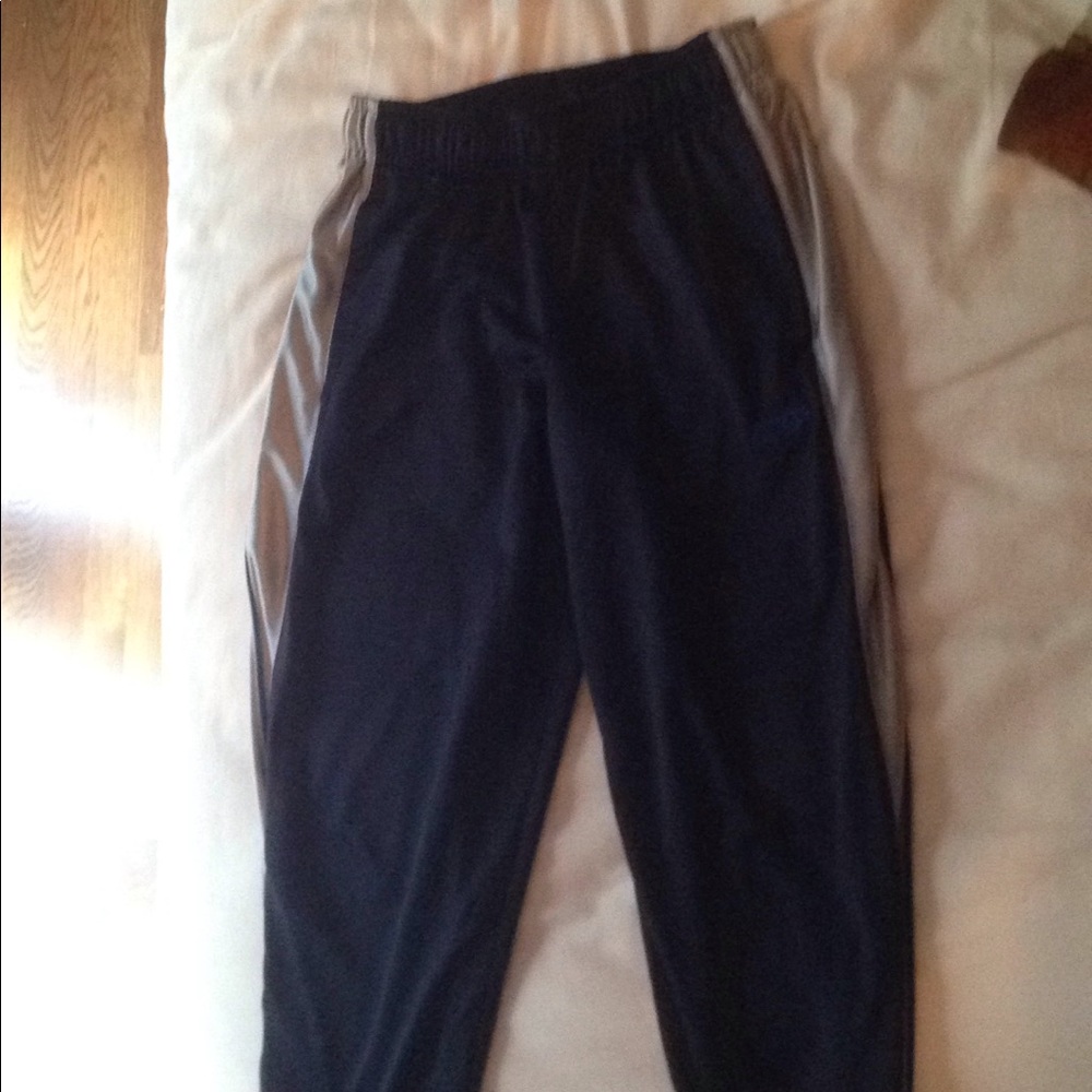 These are dark blue sweatpants and they are size 8